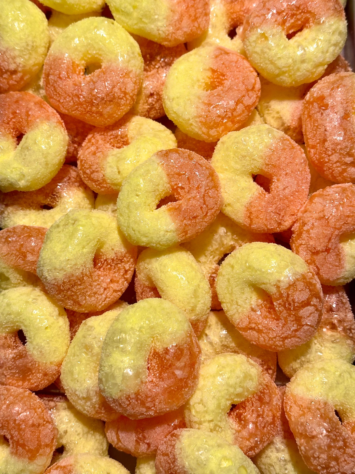 Sun-Kissed Bliss: Gourmet Freeze-Dried Peach Rings – A Crisp, Wholesome Delight