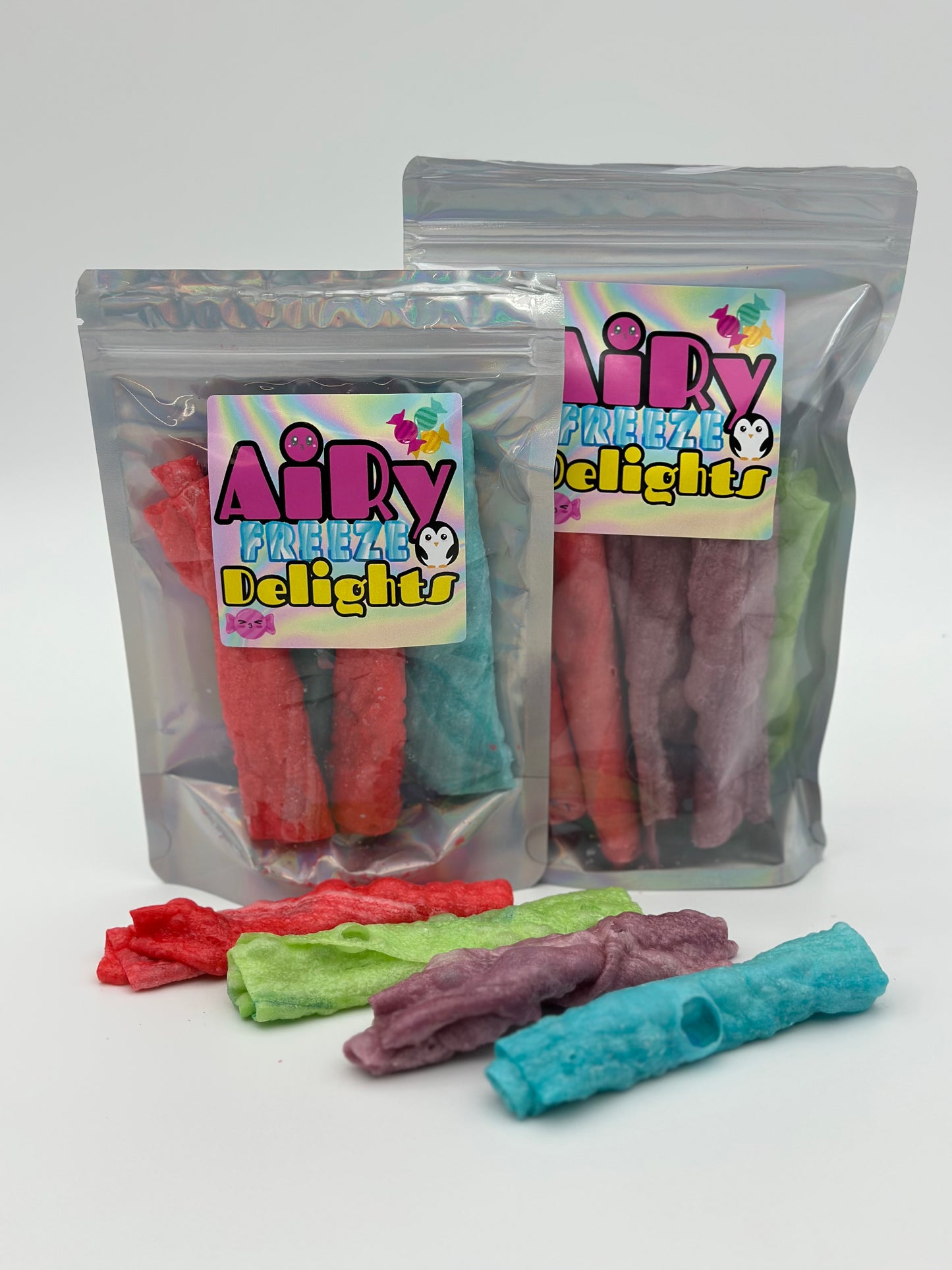 Fruity Delight Twists - Crunchy Freeze-Dried Fruit Sheets