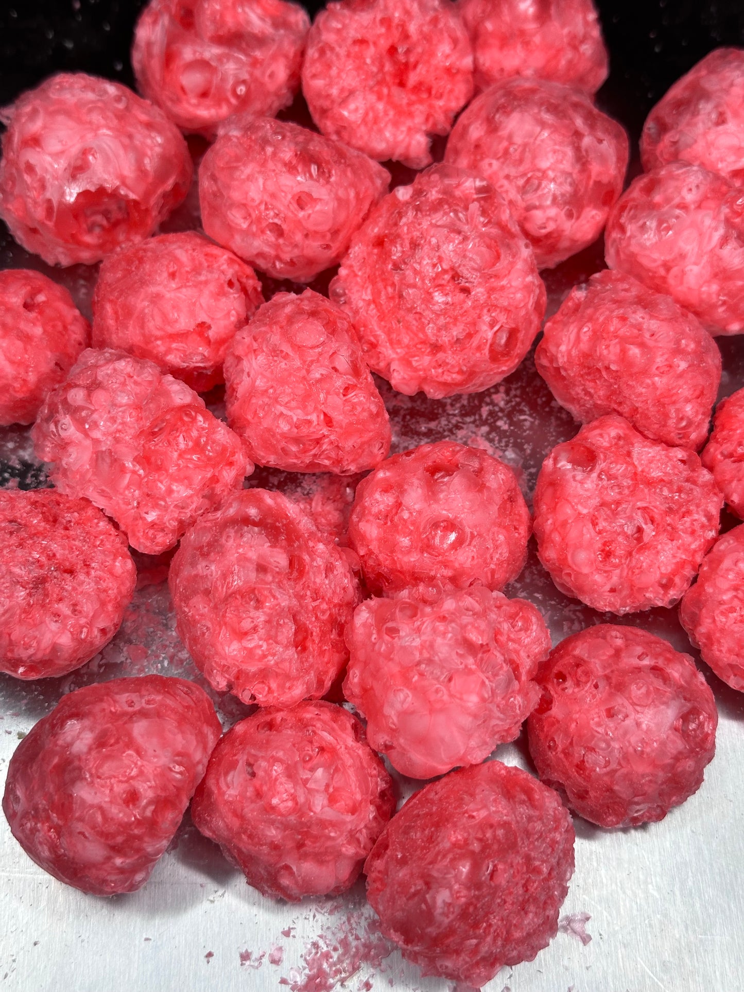 Radiant Red Berry Raspberries - Freeze-Dried Gummy Delights